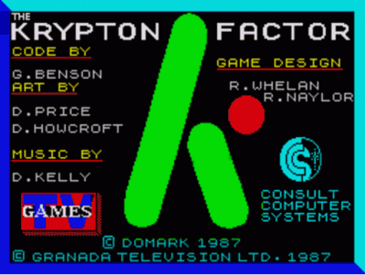 TV Special - The Krypton Factor (1991)(TV Games) (USA) Game Cover